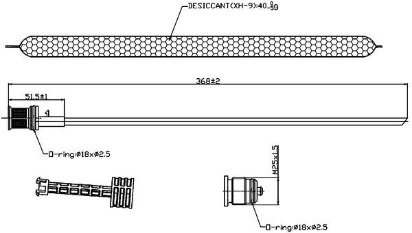 Dryer, air conditioning - AD89000S MAHLE - 2048350147, 4H0298403 ...