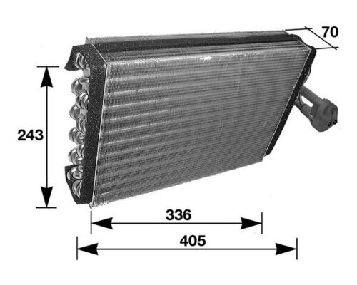 Evaporator, air conditioning - AE36000S MAHLE - 2028300258, 2028300458, 2028300758