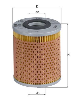 Oil Filter - OX51 MAHLE - 063623820A, 11421251964, 4411064