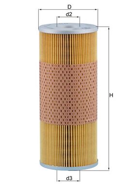 Oil Filter - OX56 MAHLE - 0004307426, 0024568011, 0024568658