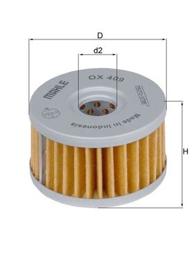 OX409, Oil Filter, MAHLE, 16510-37440, 16510-37450, 1651037440, 1651037450, 1651037450000, CH6085, KN137, MH68, O9303, OFE015, S3006, SO6997, X308