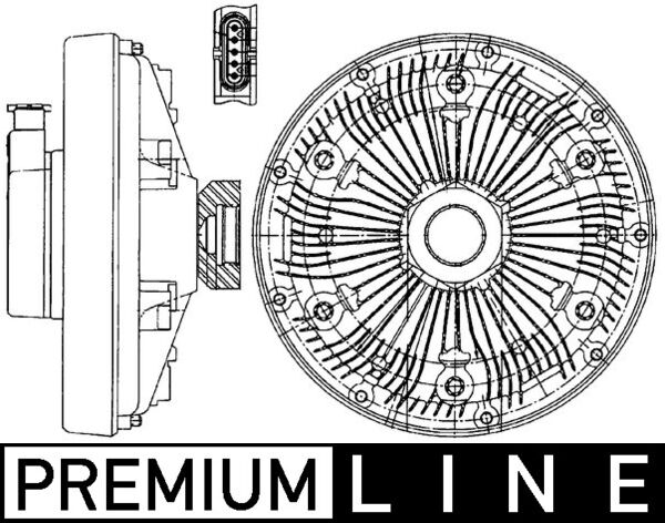 CFC229000P, Kupplung, Kühlerlüfter, MAHLE, 4353860M1, 20005435, 49410, 8521425