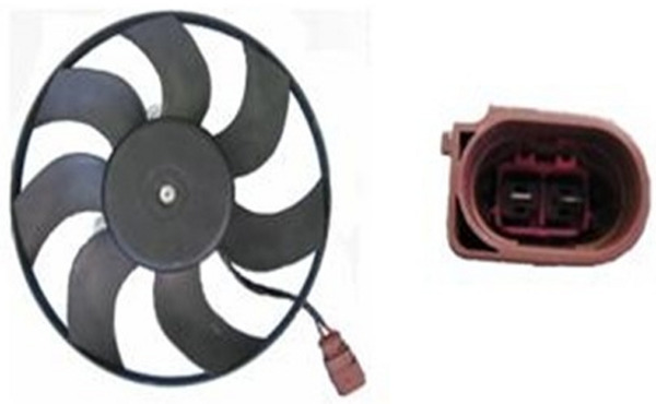 Fan, engine cooling - CFF169000S MAHLE - 1K0959455CT, 1K0959455R, 1TD959455A