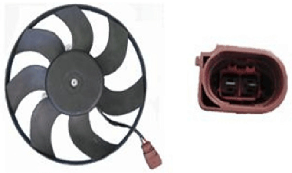 Fan, engine cooling - CFF186001S MAHLE - 1K0959455CT, 1K0959455DG, 1K0959455ES
