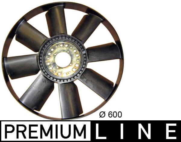 Fan Wheel, engine cooling - CFW43000P MAHLE - 51.06601.0266, 0537.V702, 25046