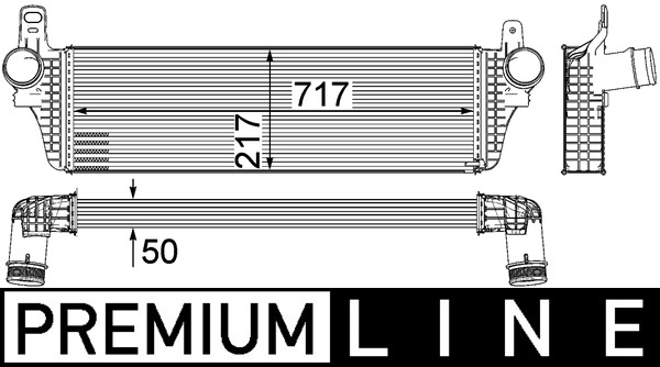 CI242000P, Chladič turba, Chladič turbodmychadla, MAHLE, 7E0145804A, 7E0145804C, 047025N, 07103119, 105678, 30466, 343000, 351319202923, 58004313, 702073, 818659, 830M43, 96571, VN4313, 830M43A, VNA4313, VW4313, VWA4313