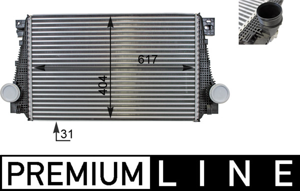 CI29000P, Ladeluftkühler, MAHLE, 2H0145804C, 309157, 58004371, 822915, 96258, VN4371, VP9VAH9L440BB