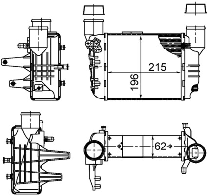 CI381000S, Ladeluftkühler, MAHLE, 8E0145805L, 8E0145805N, 03004186, 07103036, 103246, 30753, 351319201170, 702010, 817867, 96709, AI4186, DIT02002, RA8010200, 30756, 351319201203, AIA4186, DIT02003