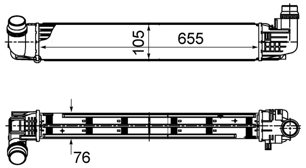 CI496000S, Chladič turba, Chladič turbodmychadla, MAHLE, 8200880552, 07093111, 107308, 15004009, 187036N, 30357, 345090, 351319203943, 723053, 818228, 823M56A, 96533, DA4009, V46600009, 822940, DAA4009
