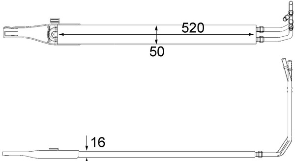 CLC10000P, Chladič oleje, řízení, Chladič oleje, MAHLE, 6394663524, A6394663524, 126034N, 31815, MS3684