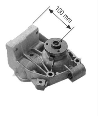 Water Pump, engine cooling - CP255000S MAHLE - 0000007301593, PA0030, 0000007303030