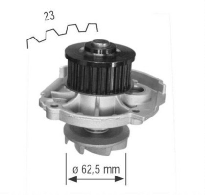 Water Pump, engine cooling - CP45000S MAHLE - 0000046520401, 0000055268277, 0000055186602