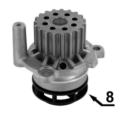Water Pump, engine cooling - CP587000S MAHLE - 030121008R, 030121016, 03L121011