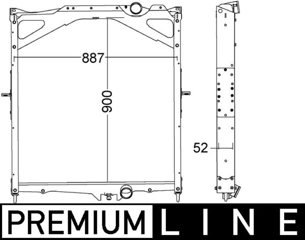 CR1556000P, Radiator, engine cooling, MAHLE, 1676435, 1676635, 1276435, 20482259, 20516408, 20536915, 20536948, 20722440, 20460174, 20460176, 205369150, 207224400, 20722448, 21375354, 213753540, 8113190, 8149326, 8149362, 8149683, 85000325, 8112565, 8112961, 85000121, 85000169, 85000327, 85003229, 850032290, 0211.2002, 0340103, 131M08