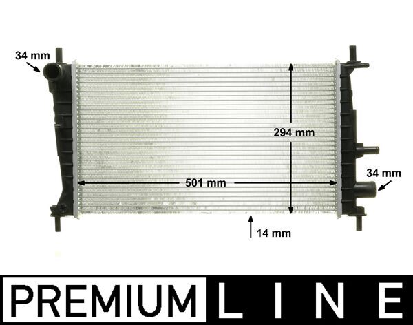 CR174000P, Radiator, engine cooling, MAHLE, 1001857, 1E1015200, 1098809, 1E1015200A, 1111384, 1E1015200B, 96FB8005BC, XS6H8005EA, XS6H8005EB, 0105.3060, 090640N, 101195, 110060, 17475, 27734, 350213748000, 52497069, 620821, DRM10041, FD2217, KFD217, QER1472, RA0120940, 0105.3062, 350213748002, 54666, 62082A, FDA2217, RA0120941, 1053062