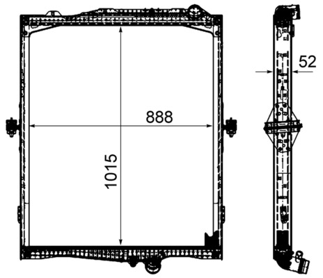 CR2095000P, Chladič, chlazení motoru, Chladič motoru, MAHLE, 21167328, 7422062431, 7485019538, 21208269, 7422374729, 22039775, 7423292914, 22062259, 7485013538, 23292886, 7485013642, 22039721, 7485019642, 23293836, 7485021959, 23292836, 85013015, 85021957, 0209.3030, 123M10, 2.15495, 280025N, 405500, 50191, 65479, 733551, RX129010, VL2084, 0211.2012, 280025X
