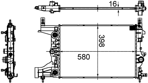 CR2122000S, Kühler, Motorkühlung, MAHLE, 1300299, 13267652, 1300300, 13267657, 1300303, 13281773, 39074662, 105444, 121155, 31-4374, 349200, 37002484, 53122, 60372486, 630727, 733229, DRM20094, OL2484, RA0201040, TSP0524044, 105669, 121155/A, 355200, 37002486, 53153, 630728, DRM20097, OL2486, RA0201060, 37002545