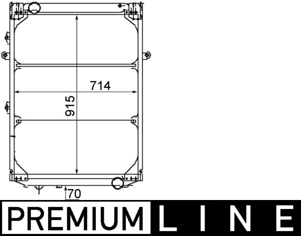 CR214000P, Radiator, engine cooling, MAHLE, 81061016327, 81061016352, 81061016353, 81061016355, 81061016358, 81061016379, 81061016385, 81061019353, 81.06101.6384, 10003, 115398, 14574, 260004N, 400634, 62871, 64002001, 730766, D7MA008TT, KMN001, MNA2004, 10004, 14576, 261580N, 400640, 64002004, 730793, KMN004, MNA2004A, 14578, 261580T