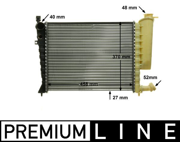 CR2205000P, Chladič, chlazení motoru, Chladič motoru, MAHLE, 1301.J8, 1301.J9, 1301.TG, 1301TG, 1301.TN, 1301TN, 96.050.669, 9624765480, 007M22, 0103.3013, 060250N, 09002059, 24715, 27147, 316715, 350213118900, 613671, CN2059, CNA2154, V42-60-0001, 007V12, 350213373000, 58823, 61367A, 732534, CNA2059, KCN059, 350213373003, 816715, 350213373004