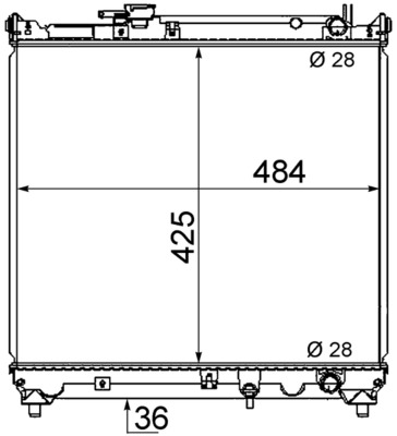 CR466000S, Kühler, Motorkühlung, MAHLE, 17700-56B00, 17700-56B01, 17700-56B02, 17700-86C01, 0114.2004, 101264, 129008, 129019, 25014, 320006N, 52002024, 53279, 64155, 734662, 735-1007, KSZ033, 102343, 320340N, 52002033, 64181, 734920, SZ2024, SZ2033, SZ2072, SZA2024, SZA2033