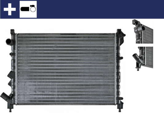 Radiator, engine cooling - CR610000S MAHLE - 7701038237, 7701499549, 0109.3070