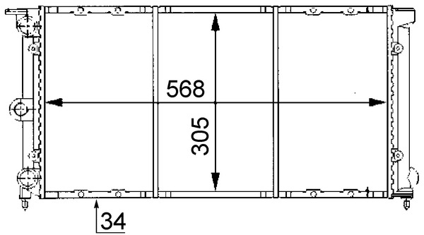CR737000S, Kühler, Motorkühlung, MAHLE, 321121253AB, 321121253BH, 321121253BJ, 321.121.253AB, 321121253J, 040380N, 16198, 350213270000, 58002018, 58699, 65156, 730485, AVM3019AA, KVW052, 65261, BM270, 652611, VW2018, VW3052, VWA2018