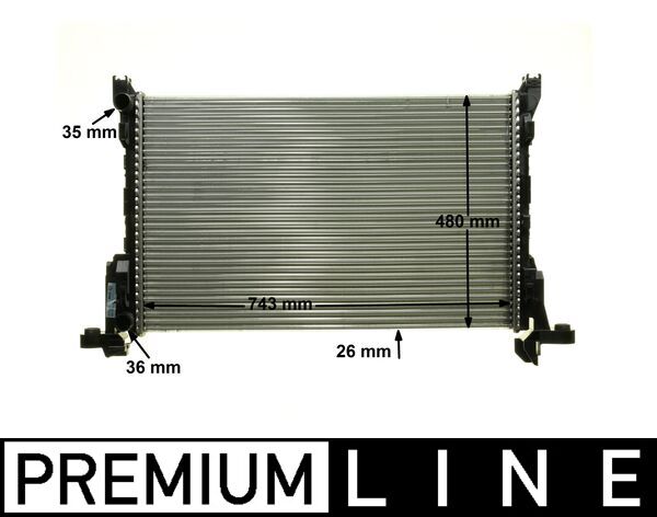 CR85000P, Kühler, Motorkühlung, MAHLE, 214104344R, 4422502, 93868353, 59299, RA0231140