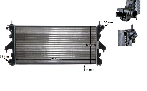 CR886000S, Chladič, chlazení motoru, Chladič motoru, MAHLE, 0001362306080, 13.623.060.80, 1.40.13729.142, 1330Q3, 1340359080, 1.40.13729.534, 1330Z4, 1342588080, 1333C6, 1333E5, 1361274080, 1333C7, 1362306080, 0204.2035, 060021N, 31R55120, 350213126800, 364630, 40002308, 54202, 63555A, 701727, 7705146, 8550509643, AC253946, DRM21100, M-0070220, PE2304, PE2308, PEA2308