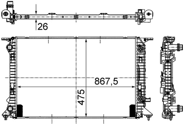 CR910000S, Chladič, chlazení motoru, Chladič motoru, MAHLE, 8K01211251AG, 8K0.121.251.AD, 8K0121251AC, 8K0121251AD, 8K0121251AH, 8K0121251AG, 8K0121251AK, 9A7.121.251.10, 8K0121251AJ, 8K0121251K, 8K0121251T, 8K0121251AN, 8KD1211251C, L8K0121251AG, 0110.3143, 03002293, 25591, 31-4293, 350213138700, 480057N, 53718, 60032293, 60321, 702-0037, 716992, AI2293, RA0010440, V15-60-5050, VPCTBH8005NC, 735472