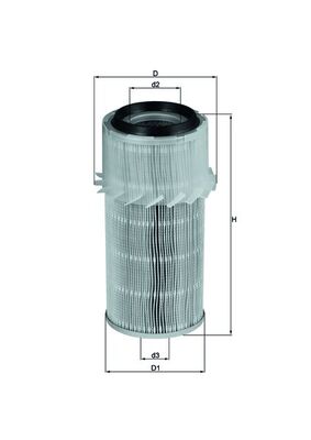 Vzduchový filtr - LX682 MAHLE - 2813044000, MD603446, MZ311790