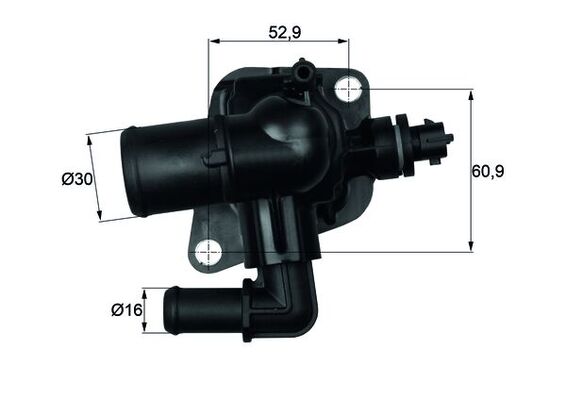 TI15088, Thermostat, Kühlmittel, MAHLE, 1336CL, 1338358, 1724221, 17690M68L10, 55206391, BS518575AA, 684-88, 725416, 78783, TH45088G1