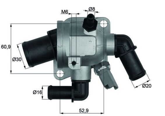 TI17388, Termostat, chladivo, Termostat, MAHLE, 1338020, 55194271, 55202373, 93184200, 55224022, 6338039, 180251, 3306021, 350003, 36284, 4006103, 410048.88D, 627-88, 6981.88J, 725147, 78673, 820934, 862031588, DTM88627, TH38588, 350003A, 62788K, TH38588G1, TH6981.88J