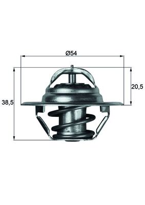 TX387D, Termostat, chladivo, Termostat, MAHLE, 0012035875, 02898688, 21200-78501, 2898688, 317534302, 4114132, 425188, 52028185AB, 83501426, 86AU8575B1A, 95588361, AT22963, EA03222100, 1338041, 21200-78505, 4154312, 52029195, 95588362, A0012035875, EA03222101, RE33705, 1338018, 21200-78506, K52028185AB, 21200-78515, 55568563, 1378.88/J, 3054.87D, 725064, 78768S