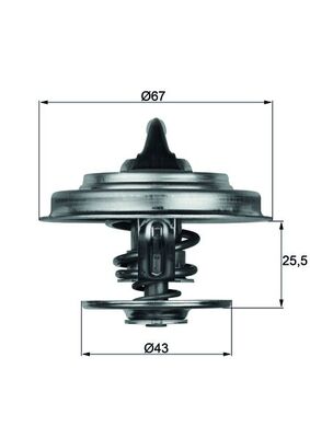 TX1883, Thermostat, coolant, MAHLE, 0002037075, 04224847, 0609731, 0012037975, 0022030475, 0022033175, 0022033275, 0022034075, 0022034575, 0022034975, 0022035375, 0022035975, 0022037475, 0022037975, 0022039075, 0022039675, 0022039975, 0032031475, 0032032875, 0032033175, 0032034775, 0032037075, 0032037375, 0032037875, 0042038375, 0052032675, A0002037075, A0012037975, A0022030475, A0022033175