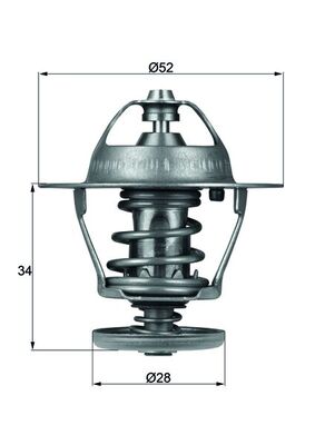 TX6888D, Thermostat, Kühlmittel, MAHLE, 1096283, 1338F5, 16341-87789-000, 17670-65720, 9661331580, U20215171, 90048-33013-000, XS7Q8575AA, 90048-33024-000, 90048-33029-000, 23981, 322-88, 3468.88D, 5077.88J, 670046, 725126, 820542, 862017588, 9000714, DTM88322, TH26988, 32288K, 3497.88D, TH5077.88J