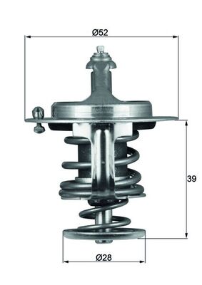 TX7182D, Thermostat, Kühlmittel, MAHLE, 17670-77E10, 1767-07-7E10, 3396924, 3599763, 1767077E11, 1767-07-7E11, 4176181, 1A51-15-171, 3893570, 4188498, 21200HA301, 3902514, KL0115171A, 8AGX-15-171, XM348575AA, 8AK2-15-171, XM348575AB, 8AK215171, FS05-15-171, F42Z8575BA, KL01-15-171, FS0515171, KL01-15-171A, KL011171A, N3H115171, KL0115171, PE01-15-171, RT1158, 14048, 3306033