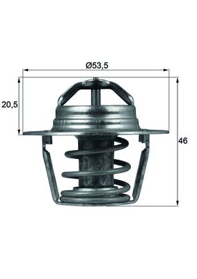 TX9189D, Termostat, chladivo, Termostat, MAHLE, 00034748772, 3474877, 7700866896, 9110719, 3474877-2, 7700872314, 7700966896, 276-89, 3304009, 3470.89D50, 6045.89J, 670100, 78239S, 820008, QTH269K, TH6045.89J