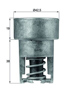 TX9882, Thermostat, coolant, MAHLE, 225070, 7700575871, 7700575874, 79NU8575B, 522328, 7701348376, 3029.83, 345-82, 4495.83, 725304, 78226, 819922, 9000314, DTM82345, QTH114K, TH01482, TH01483, TH4495.83