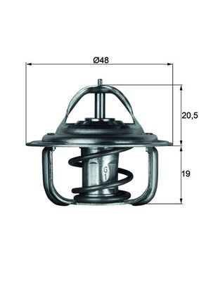 TX192D, Termostat, chladivo, Termostat, MAHLE, 03038094, 036121113, 04792160, 1338044, 1338052, 1571879, 96143939, 036121113A, 04792160AB, 1059953, 3038094, 96143533, 036121113B, 04792699AA, 1338015OLDNUMBER, 6100629, 90200836, 04792898AD, 052121113A, 1338870, 81HF8575AA, 04892107AA, 98BGC20571AF, 04892107AB, 4792699AA, 4792160AB, 4792898AD, 4892107AB, 68027789AA, K04792699AA