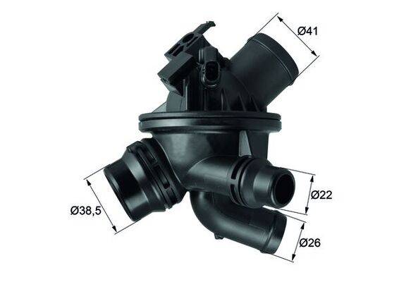 TM2197, Termostat, chladivo, Termostat, MAHLE, 11537580627, 11538671517, 7580627, 8671517, 34789, 725319, TE7288.97J