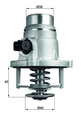TM27101, Termostat, chladivo, Termostat, MAHLE, 0150976, 0304425, 11537502779, 11530150976, 11530304425, 11537586885, 7502779, 7586885, 180422, 34245, 4508.105D, 49299, 606-221, TE7331.105J