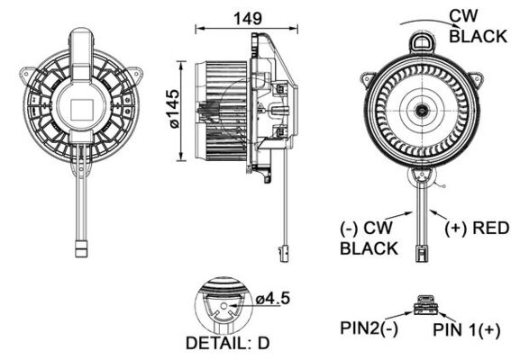 AB278000P, Innenraumgebläse, MAHLE, 31497511, 8888773987, 34568