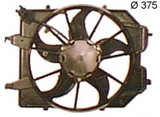 Fan, engine cooling - CFF374000S MAHLE - 1061263, 1071108, 1075135