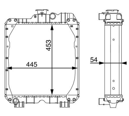 CR101000S, Radiator, engine cooling, MAHLE, 05098910, 5098910, 127955, 31R53004, 530029, 85078, NH2006, WG2182237