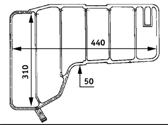 CRT38000S, Vyrovnávací nádoba, chladivo, Nádoba vyrovnávací chlad.kapaliny, MAHLE, 0005002249, A0005002249, A000500224964, 0342230004, 134020N, 344110, 359001600160, 43579, 454169