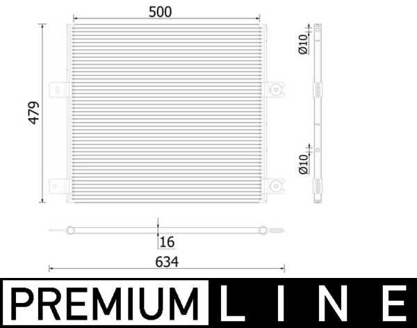AC75000P, Kondenzátor, klimatizace, Klimatizace různé, MAHLE, 21675287, 7421675287, 0809.3081, 107045, 107698, 2.15965, 350504, 392006N, 815126, 940494, DCN99077, RE5124, WG2170014