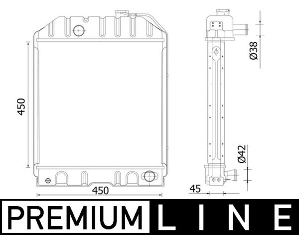 CR2298000P, Radiator, engine cooling, MAHLE, 81817280, C5NN8005M, C7NN8005L, C7NN800SL, 12M14, 165700, 31R22089, 440085N, 53660, 85012, FD2413, M0121260