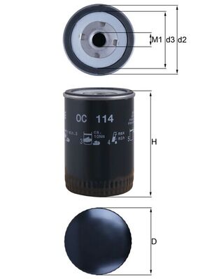 OC114, Olejový filtr, Filtr olej., MAHLE, 05579680, 1025280M1, 1146873, 140513178, 1498027, 1650363, 1900347, 23518668, 2451857, 3I1099, 5578029, 701069, 71011902007, 7323959, 8064383840, 9414100734, AH78769, 05715388, 11468733, 1900374M91, 25013977, 2650529, 3448661, 5000188, 703101, 8250148130, 9Y4452, AH82432, 25014831, 252456M91