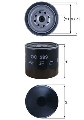 OC299, Ölfilter, MAHLE, 0650394, 0947207, 132110181, 2631641000, 37Z02OF104, 93156631, 93156945, 94028863, ME004049, OK01623802A, 4303049, 4303362, 94428931, ME004099, 650394, ME0049099, VOF110, 4303363, ME014833, 4316176, ME01483B, 4317365, 4318228, 5132110180, 5132110181, 5132110240, 8844289310, 893156631, 894028863, 8941673990
