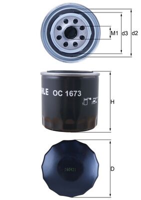 OC1673, Oil Filter, MAHLE, 0RF0323802, 15208AA024, 2630035504, 8941494180, MD001445, 0RF0323802A, 15208AA030, 2630035505, 894201942, MD007095, 0RF0323802B, 15208AA031, 8942019423, MD007360, 2360035500, 894243502, MD017440, 2630011100, 26300-35004, 8942435020, MD031805, 2630021000, 8944304110, MD061445, 2630021010, 8944567412, MD069982, 2630021A00, MD071462, 2630035004